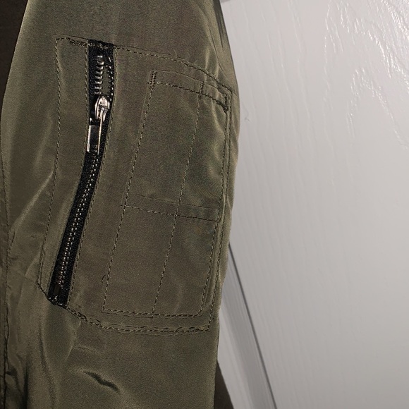 NWT H&M Army Green Bomber Jacket - Picture 10 of 12